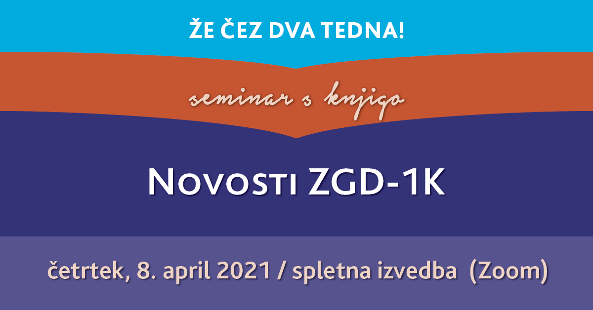 Novosti ZGD-1K (seminar s knjigo)