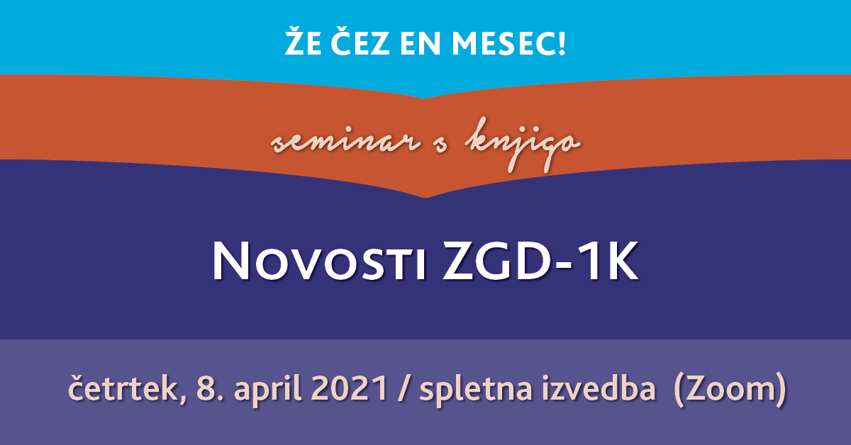 Novosti ZGD-1K (seminar s knjigo)
