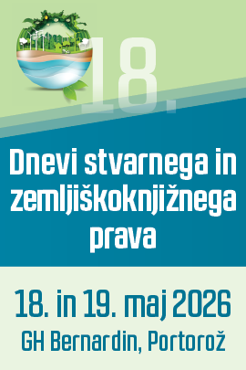 18. Dnevi stvarnega in zemljiškoknjižnega prava 18. Dnevi stvarnega in zemljiškoknjižnega prava