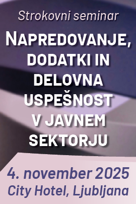 Napredovanje, dodatki in delovna uspešnost v javnem sektorju