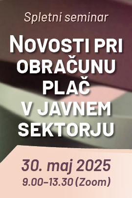 Novosti pri obračunu plač v javnem sektorju