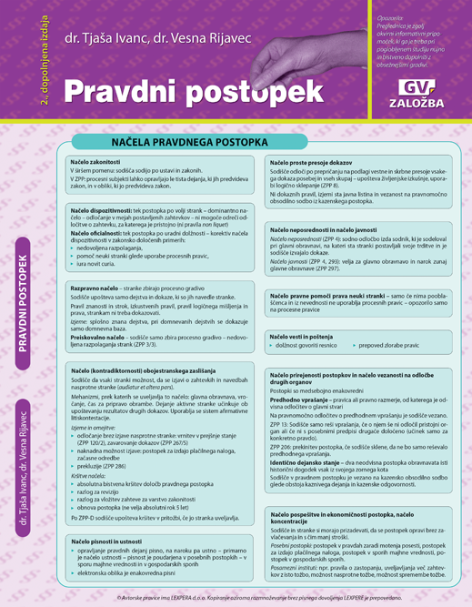 Preglednica Pravdni postopek